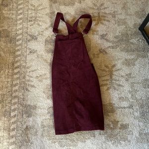 Aesthetic Mauve Jean Skirt Overalls